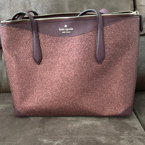 Kate Spade Brown Tote Bag with Structured Design